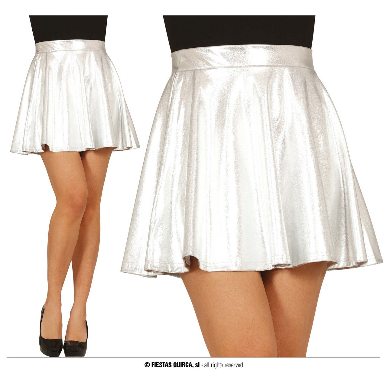 Op deze afbeelding zie je een -1, van het merk Guirca. Skirt Silver, Adult