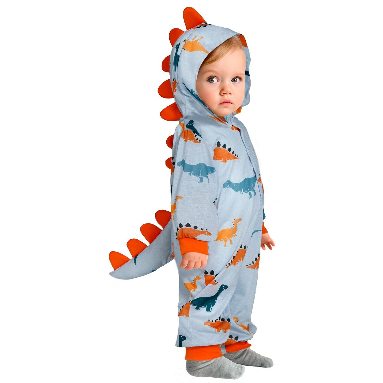 Op deze afbeelding zie je een Kostuums, van het merk Guirca. Snurkende Dino Roar Pyama Kind Kostuum