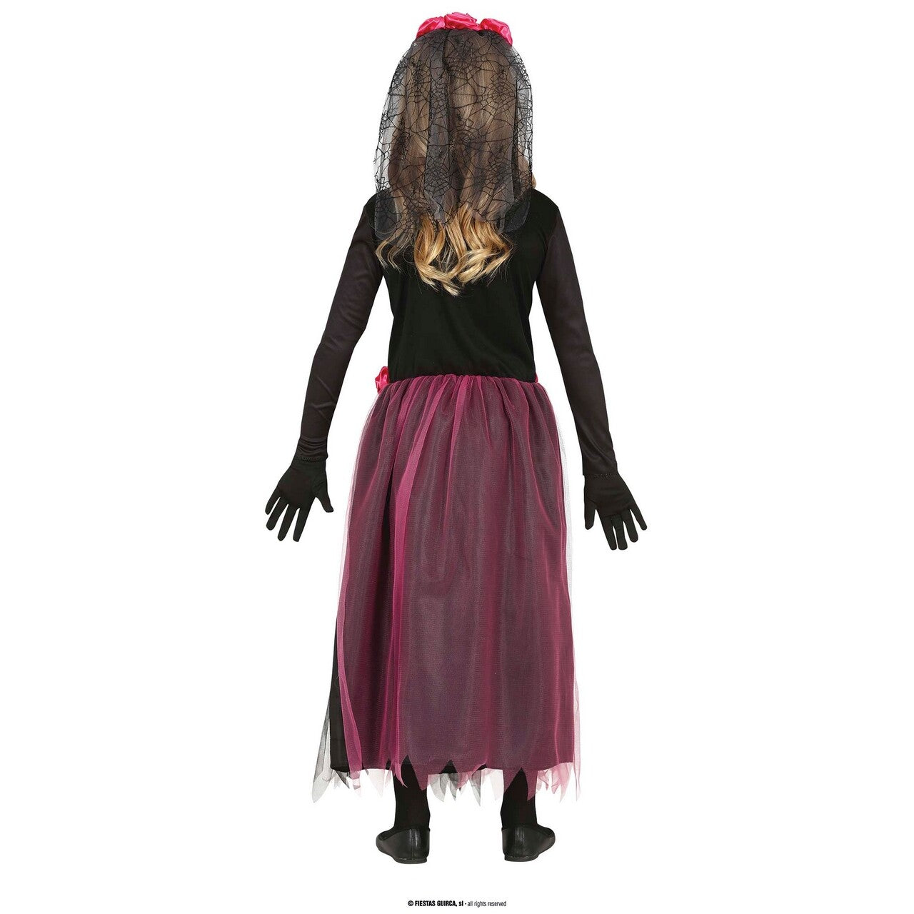 Op deze afbeelding zie je een Kostuums, van het merk Guirca. Rosemary Skelet Dance Meisje Kostuum