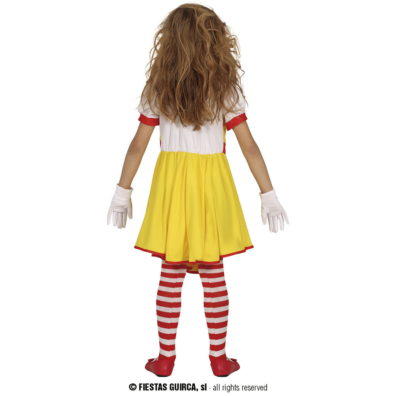 Op deze afbeelding zie je een Kostuums, van het merk Guirca. Little Miss Mcfastfood Killer Meisje Kostuum