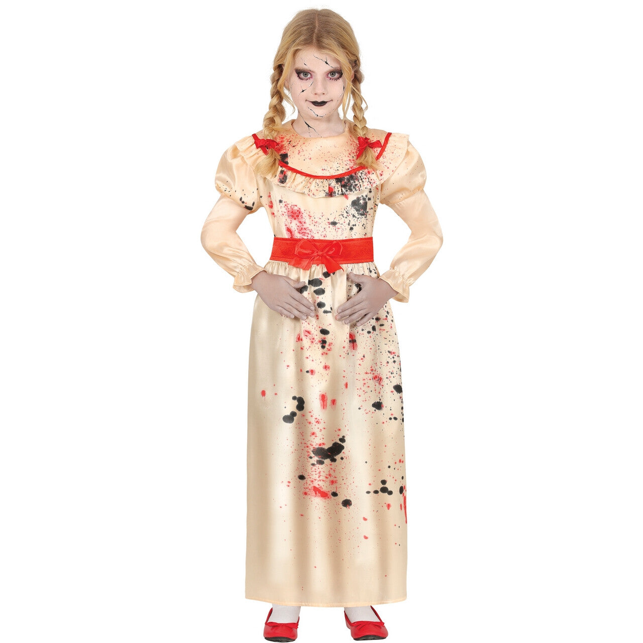Op deze afbeelding zie je een Kostuums, van het merk Guirca. Duivelse Killer Pop Anna Bella Meisje Kostuum