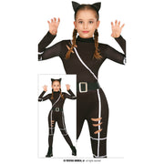 Op deze afbeelding zie je een Kostuums, van het merk Guirca. Sluike Zwarte Kat Meisje Kostuum
