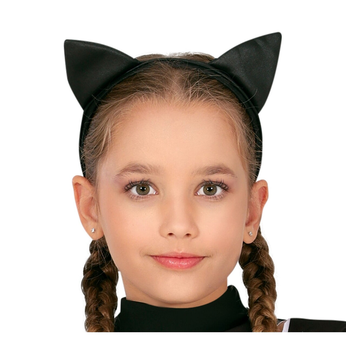 Op deze afbeelding zie je een Kostuums, van het merk Guirca. Sluike Zwarte Kat Meisje Kostuum