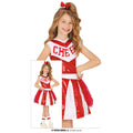 Cheer Team Rood Wit Cheerleader Meisje Kostuum