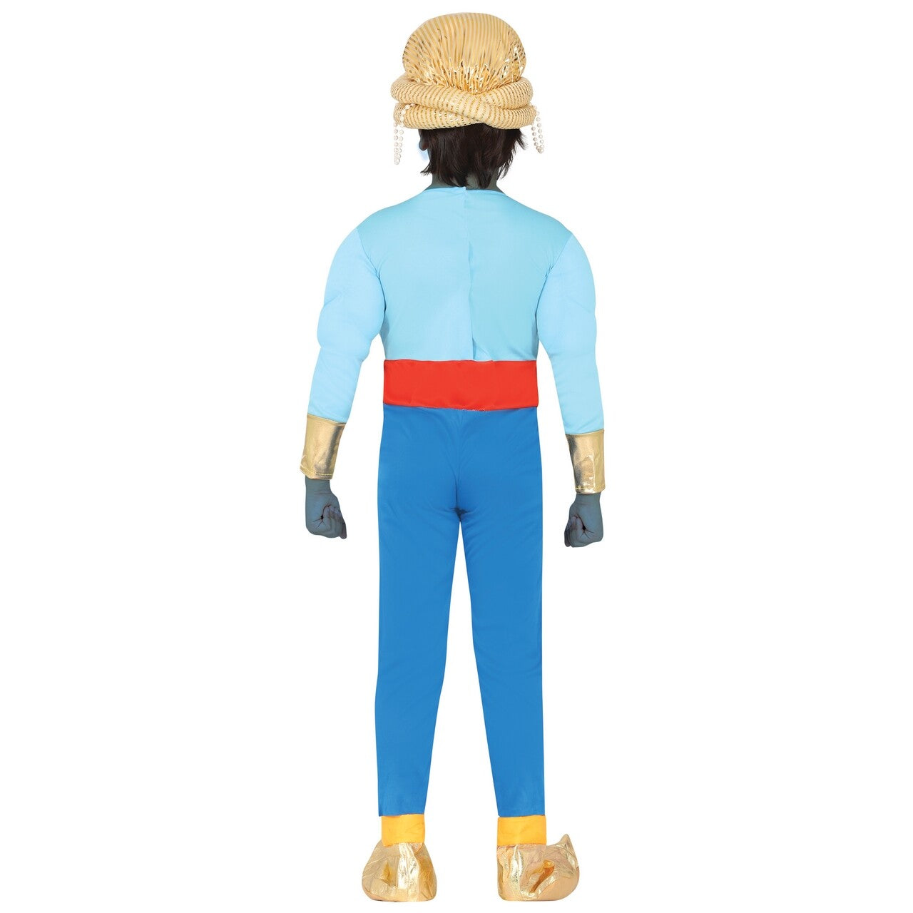 Op deze afbeelding zie je een Kostuums, van het merk Guirca. Blauwe Genie Uit De Lamp Kind Kostuum