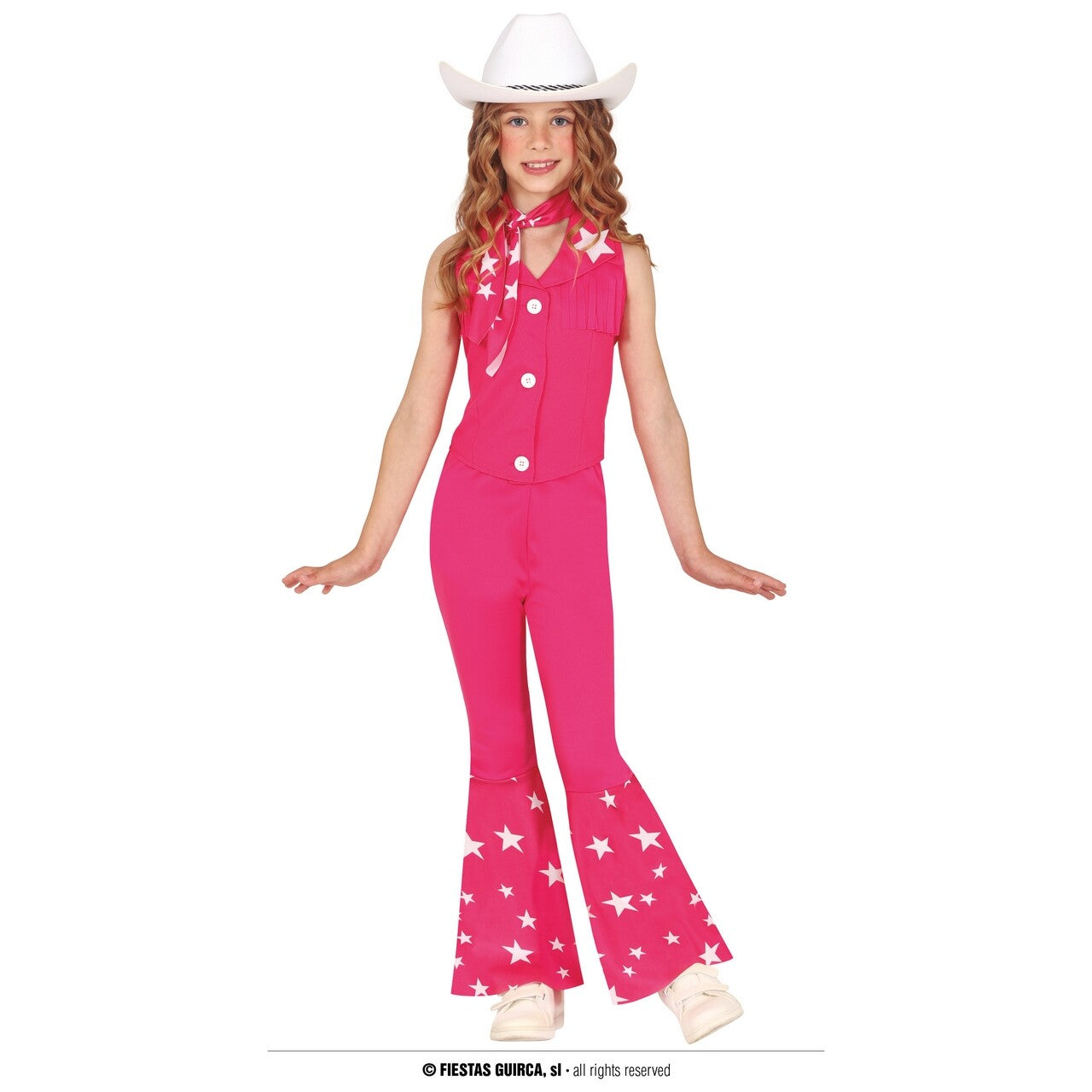 Op deze afbeelding zie je een Kostuums, van het merk Guirca. Country Star Taylor Pink Meisje Kostuum
