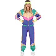 Op deze afbeelding zie je een Kostuums, van het merk Guirca. Superfout Trainingspak Jaren 80 Lola Sprint Vrouw Kostuum