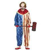 Op deze afbeelding zie je een Kostuums, van het merk Guirca. Patriot Clown Loves Blood Man Kostuum
