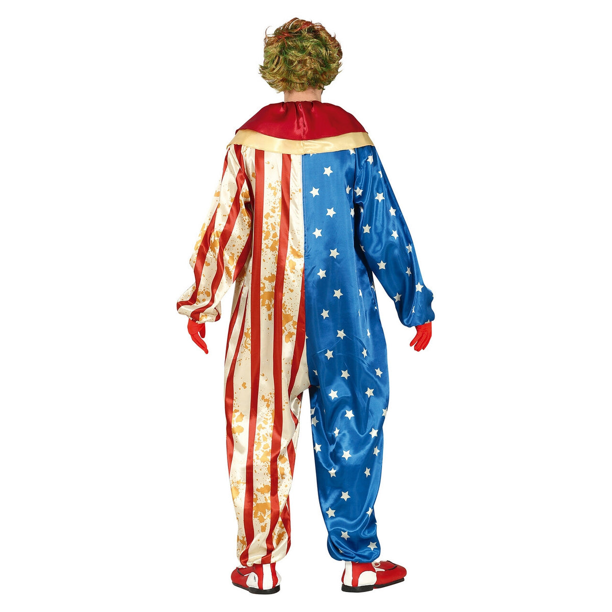 Op deze afbeelding zie je een Kostuums, van het merk Guirca. Patriot Clown Loves Blood Man Kostuum