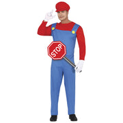 Op deze afbeelding zie je een Kostuums, van het merk Guirca. Oh No Its Mario Man Kostuum