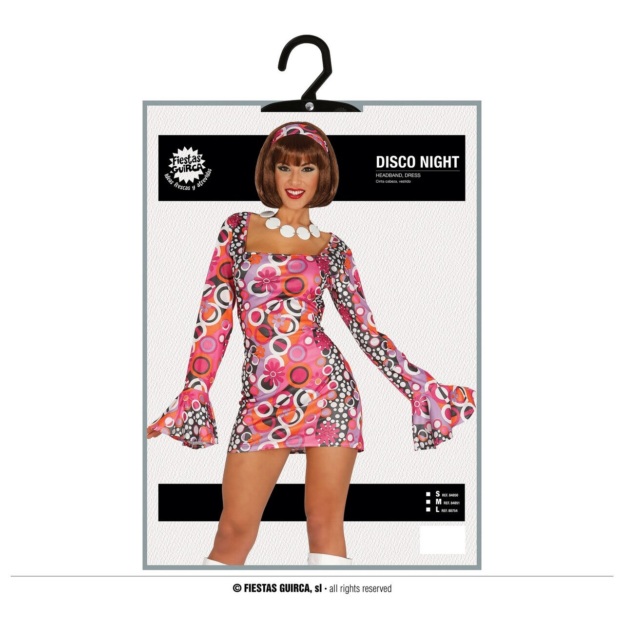 Op deze afbeelding zie je een Kostuums, van het merk Guirca. Bubbly Dolly Dance Vrouw Kostuum