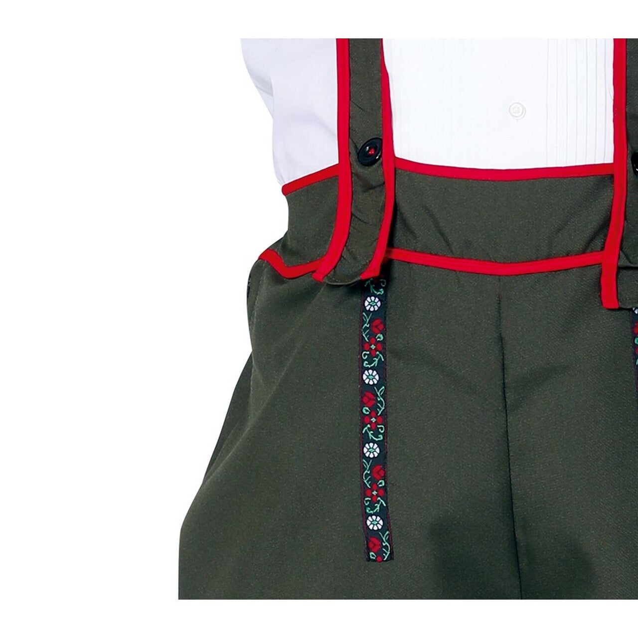 Op deze afbeelding zie je een Kostuums, van het merk Guirca. Donkergroene Lederhose Tino Tirol Man