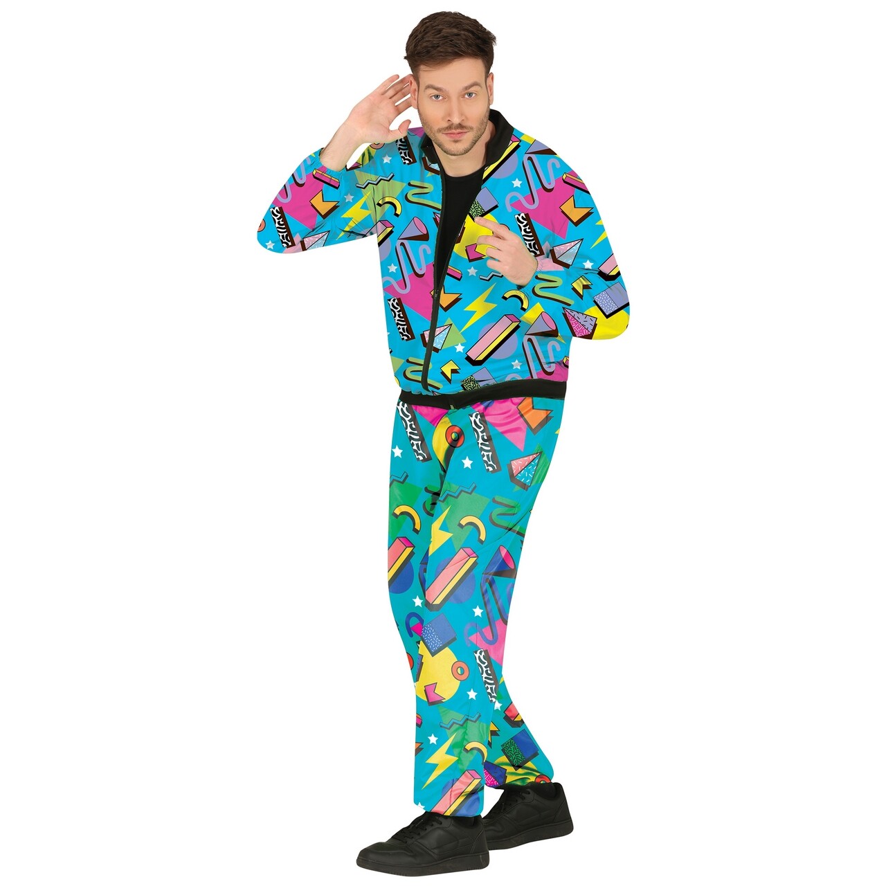 Op deze afbeelding zie je een Kostuums, van het merk Guirca. Fresh Jaren 80 Trainingspak Willy Kostuum