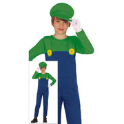 Op deze afbeelding zie je een Kostuums, van het merk Guirca. Luigi De Karter Kind Kostuum
