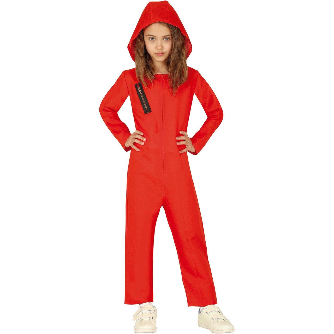 Op deze afbeelding zie je een Kostuums, van het merk Guirca. Casa De Papel Raquel Meisje Kostuum