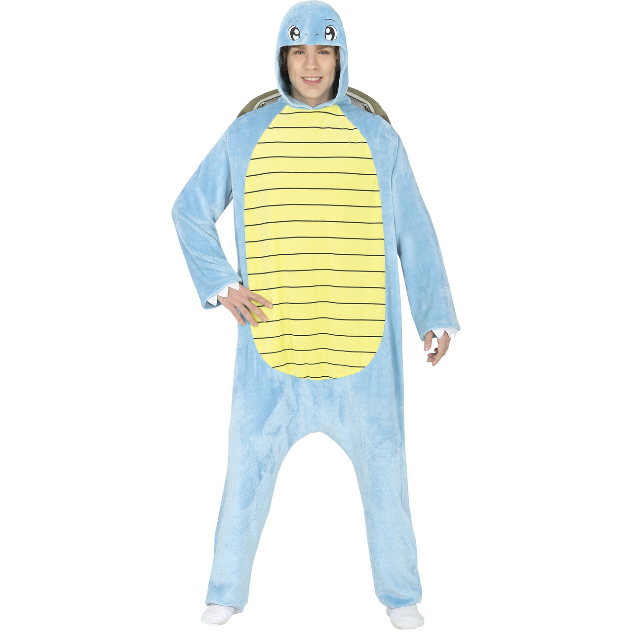 Op deze afbeelding zie je een Kostuums, van het merk Guirca. Blauwe Turtle Squirtle Man Kostuum