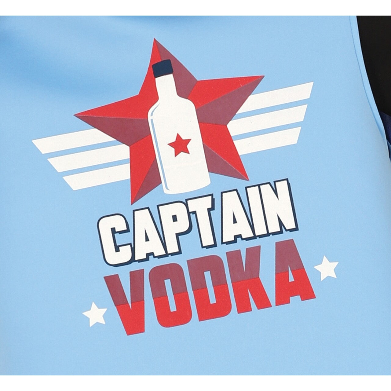 Op deze afbeelding zie je een Kostuums, van het merk Guirca. Captain Vodka Fles Man Kostuum