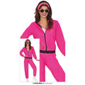 Roze Trainingspak Team Neon Pink Vrouw Kostuum
