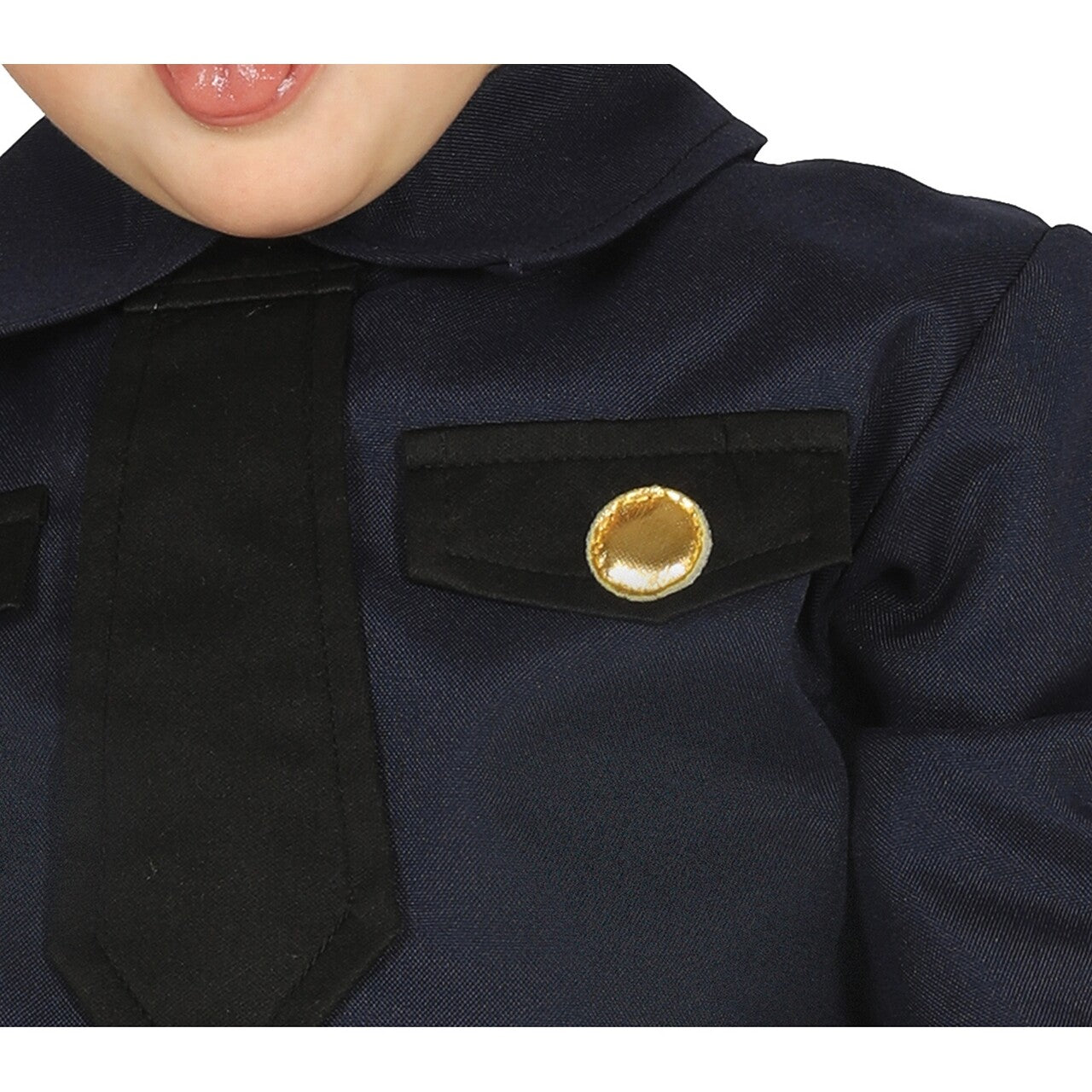 Op deze afbeelding zie je een Kostuums, van het merk Guirca. Keurige Mini Politie Kind Kostuum