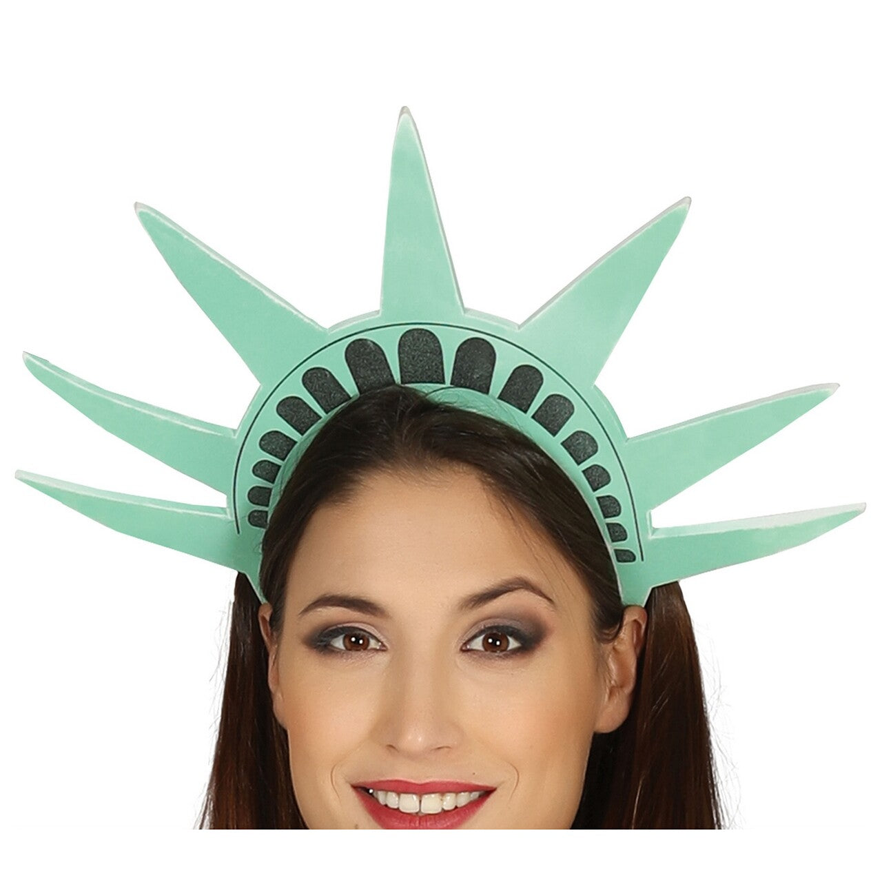 Op deze afbeelding zie je een Kostuums, van het merk Guirca. Vrijheidsbeeld Vrouwe Liberty Kostuum