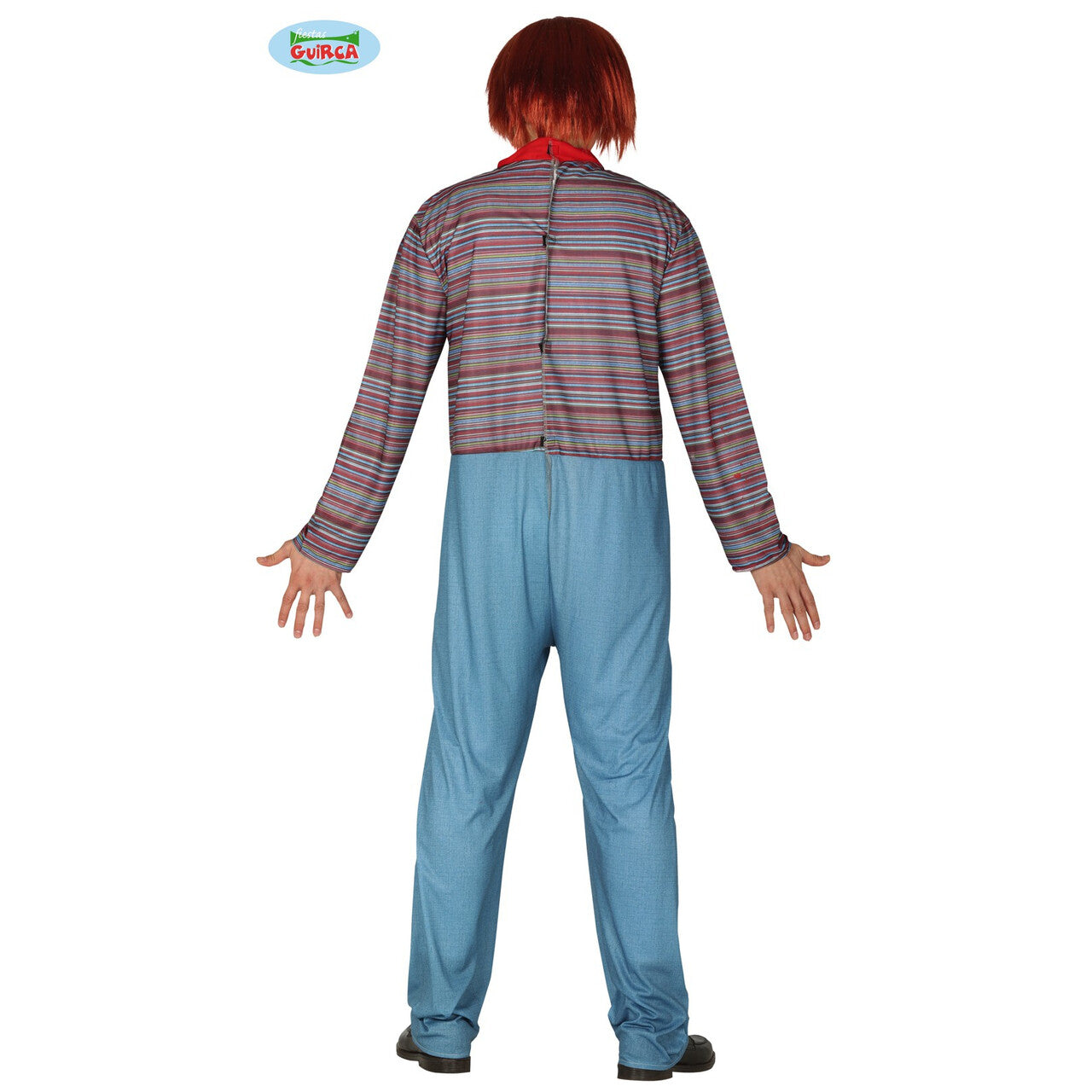 Op deze afbeelding zie je een Kostuums, van het merk Guirca. Murder Doll Chuck Man Kostuum