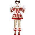 Clown Meurtrière Rayée Costume