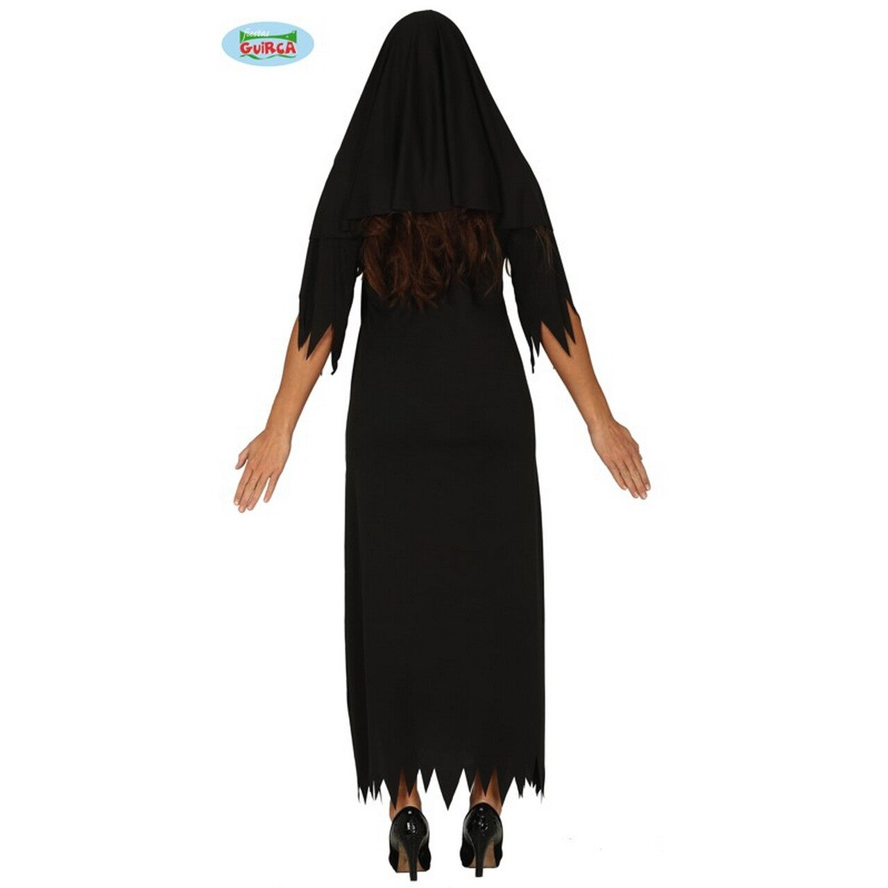 Op deze afbeelding zie je een Kostuums, van het merk Guirca. Griezelige Spook Non Vrouw Kostuum