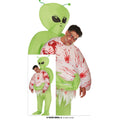 Green Alien Attack Man Kostuum