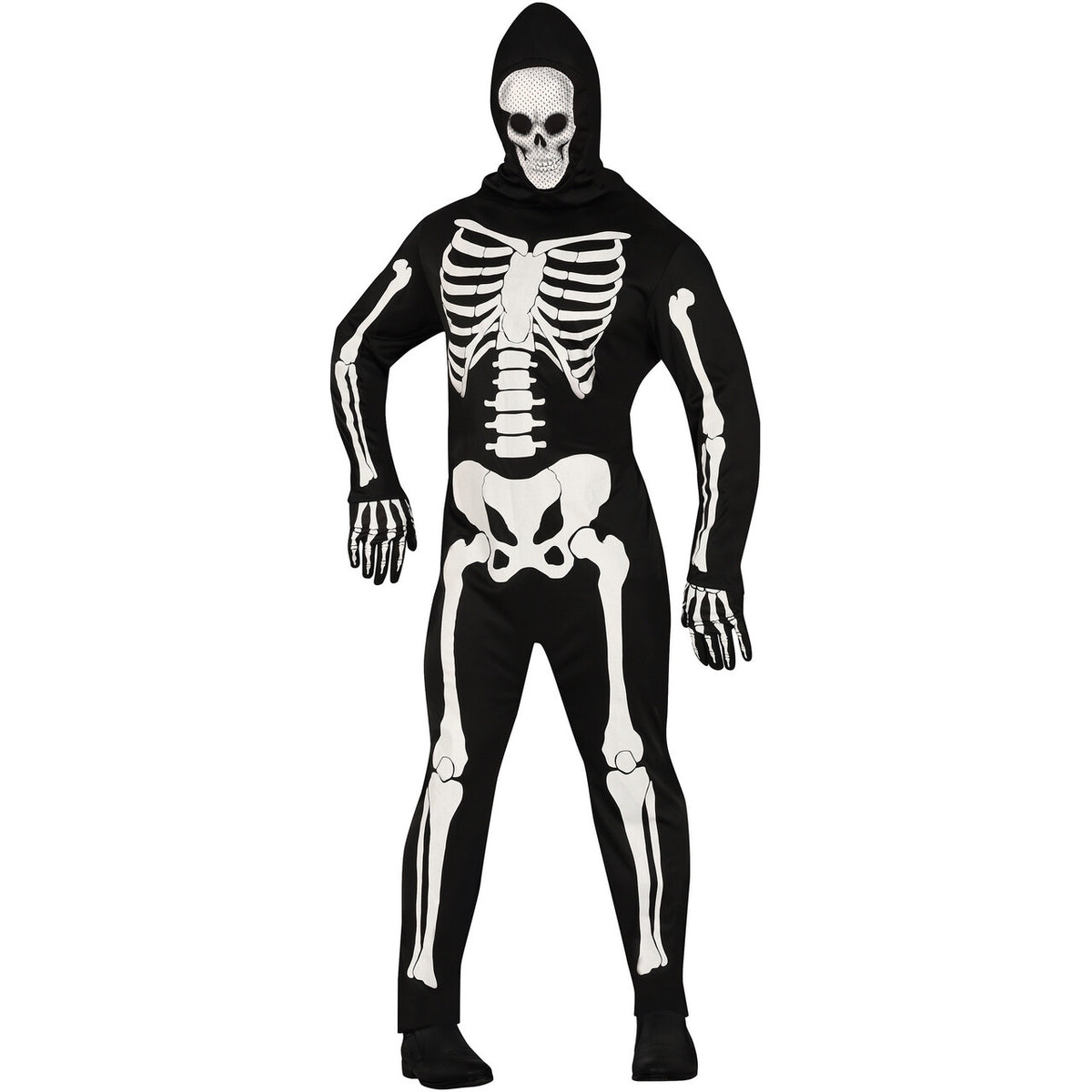 Op deze afbeelding zie je een Kostuums, van het merk Guirca. Skeleton Passing By Man Kostuum