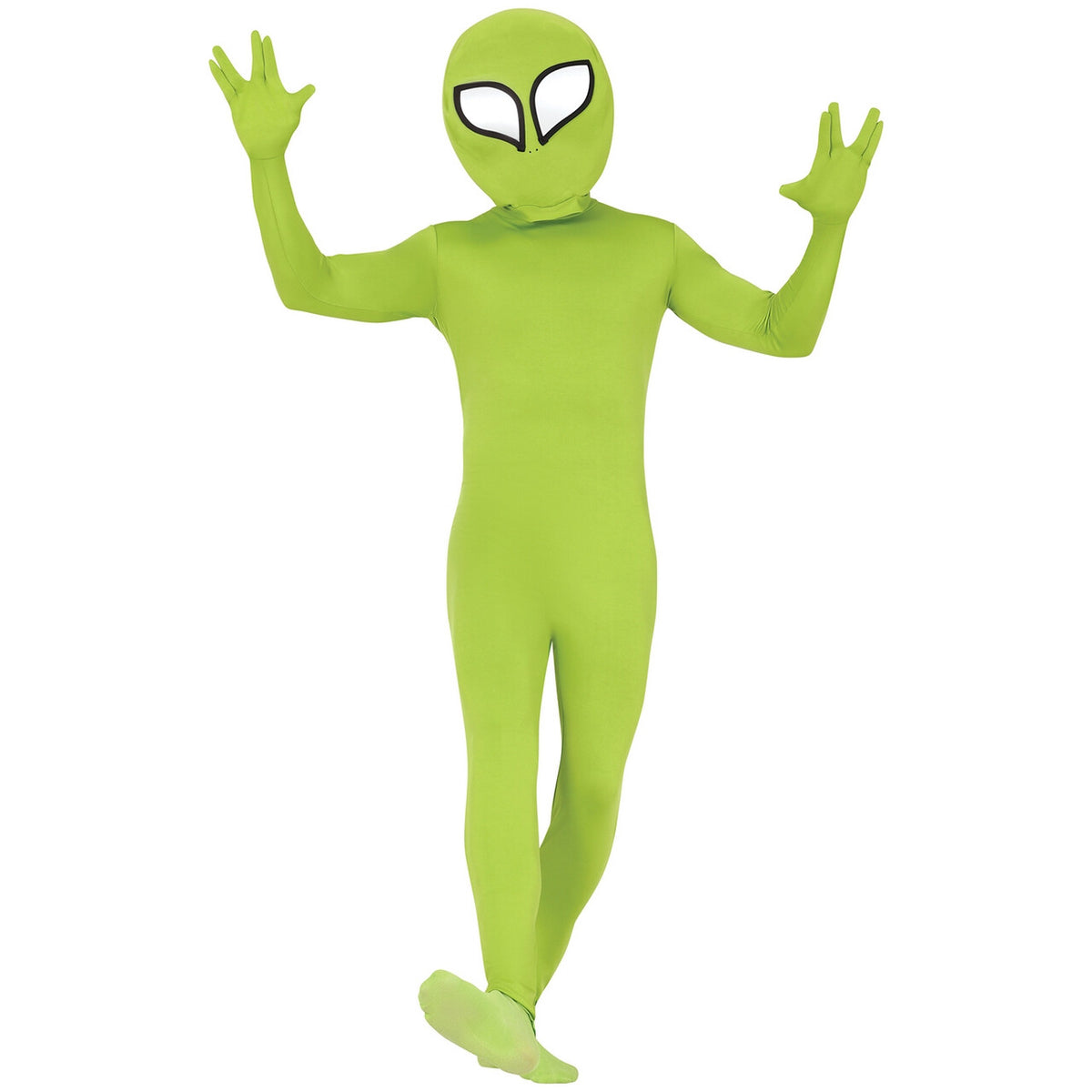 Op deze afbeelding zie je een Kostuums, van het merk Guirca. Groen Mannetje Van Mars Kostuum