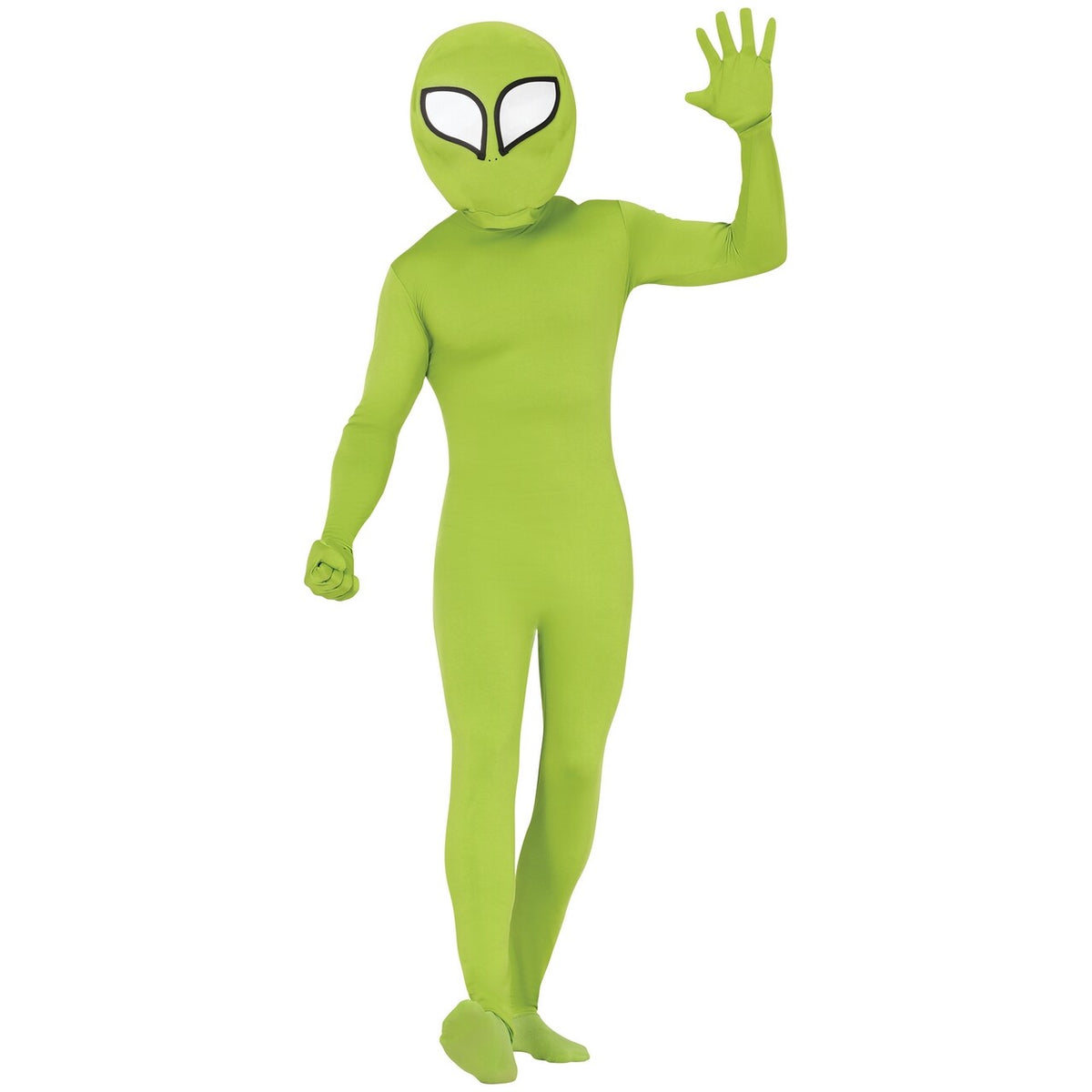 Op deze afbeelding zie je een Kostuums, van het merk Guirca. Groen Mannetje Van Mars Kostuum
