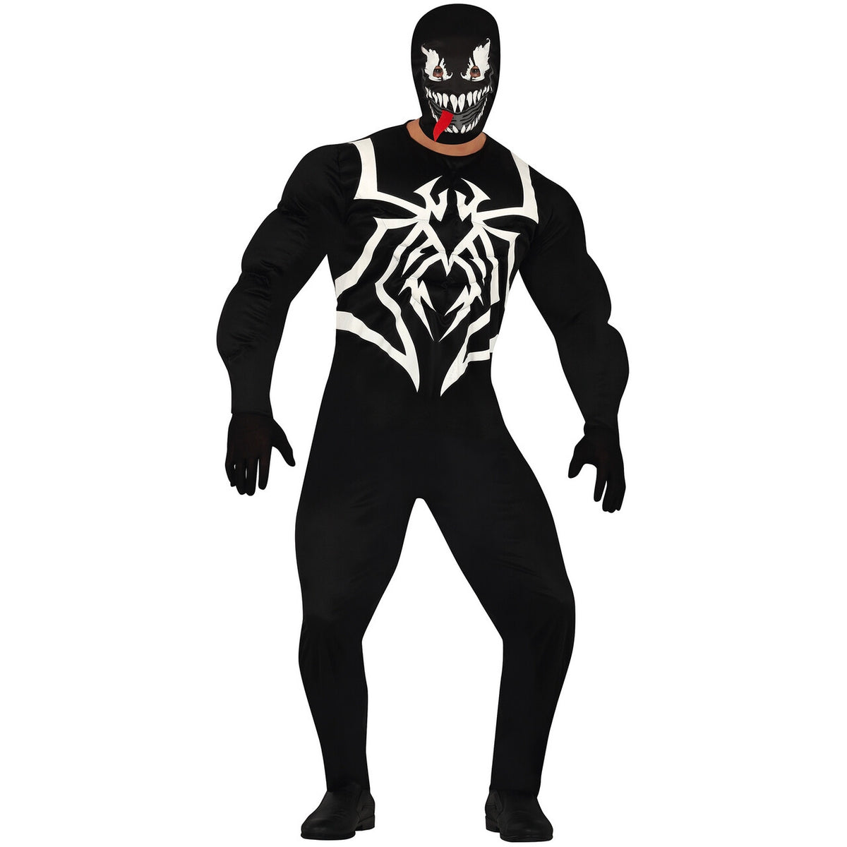 Op deze afbeelding zie je een Kostuums, van het merk Guirca. Creepy Held Venom Man Kostuum
