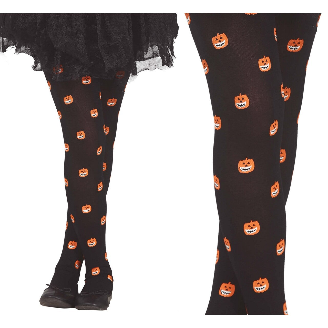 Op deze afbeelding zie je een Accessoires, van het merk Guirca. Lachende Pompoenen Panty