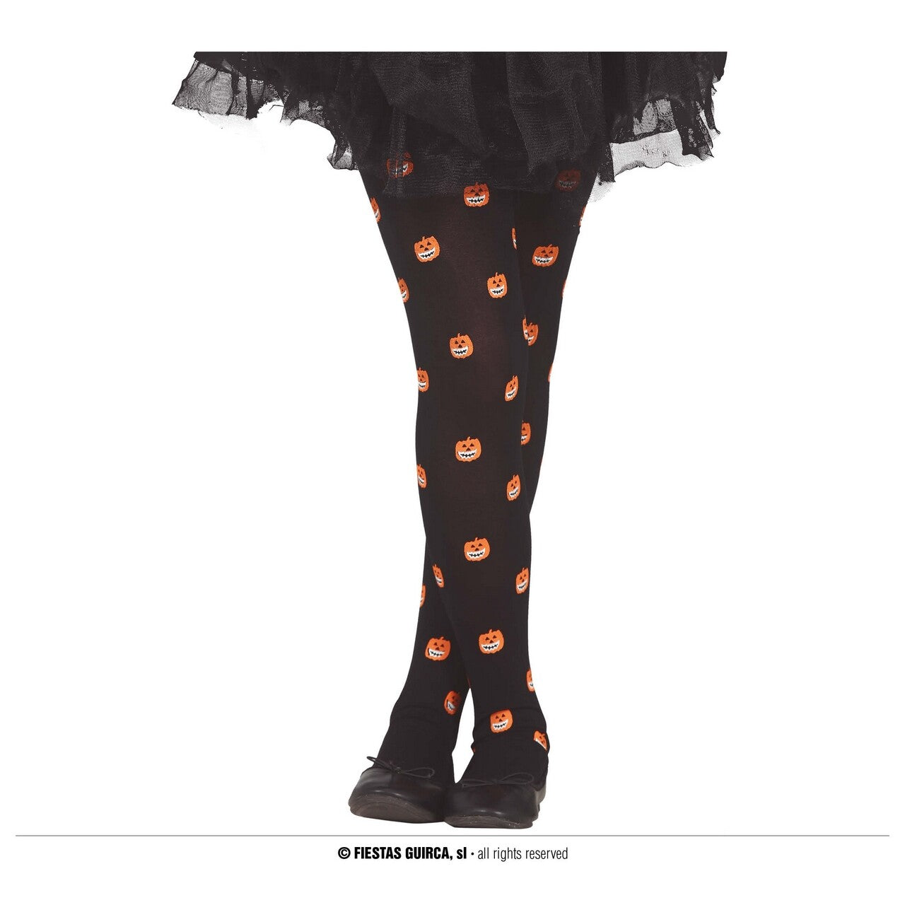 Op deze afbeelding zie je een Accessoires, van het merk Guirca. Lachende Pompoenen Panty