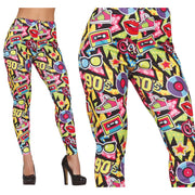 Op deze afbeelding zie je een Kostuums, van het merk Guirca. So 90s Legging Oldskool Vrouw