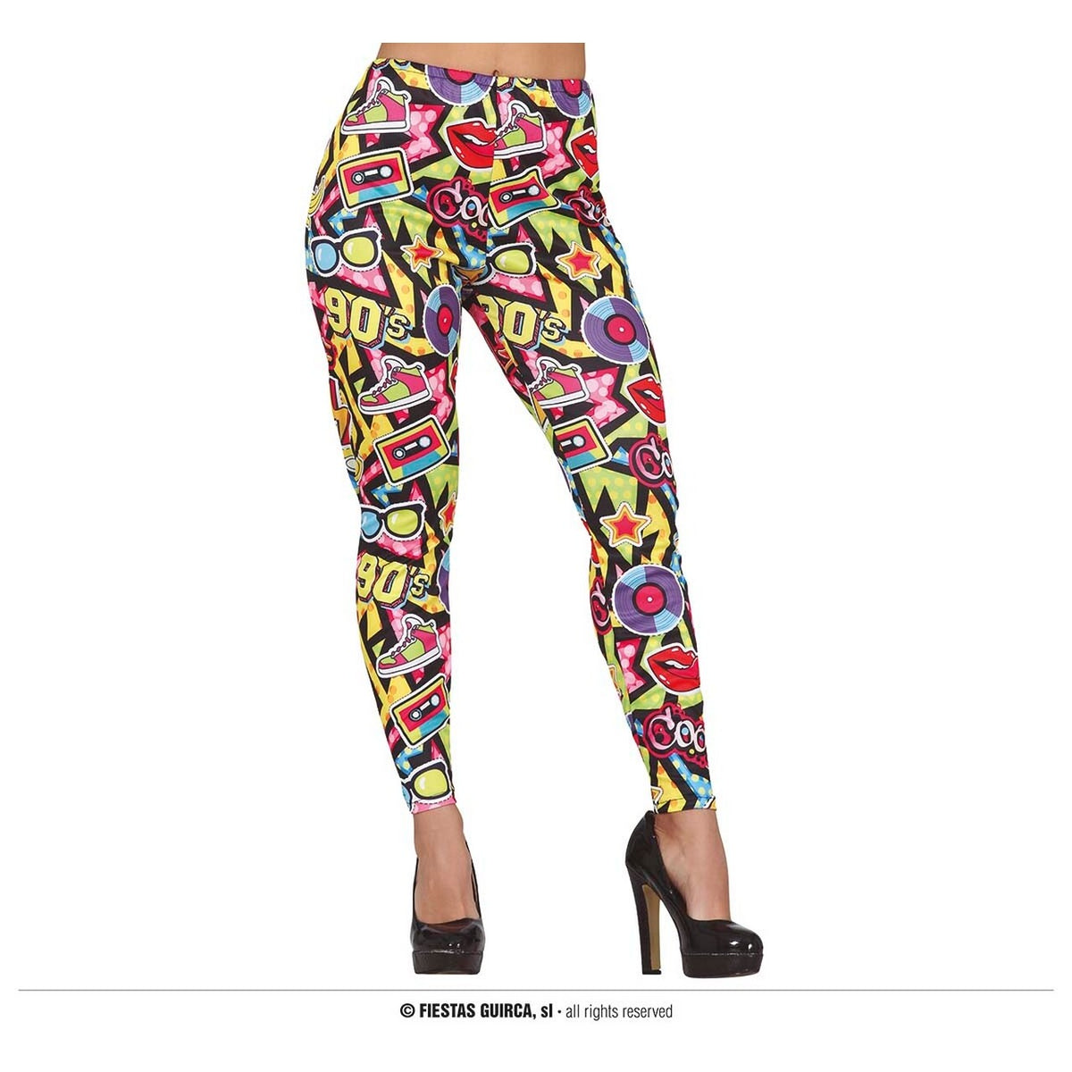 Op deze afbeelding zie je een Kostuums, van het merk Guirca. So 90s Legging Oldskool Vrouw