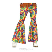 Op deze afbeelding zie je een Kostuums, van het merk Guirca. Hippie Broek Wijde Pijpen Tie Dye Vrouw