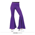 Paarse Wijde Pijpen Disco Broek 70s Vrouw