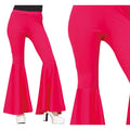 Rosa Schlaghosen Discohose 70er Damen