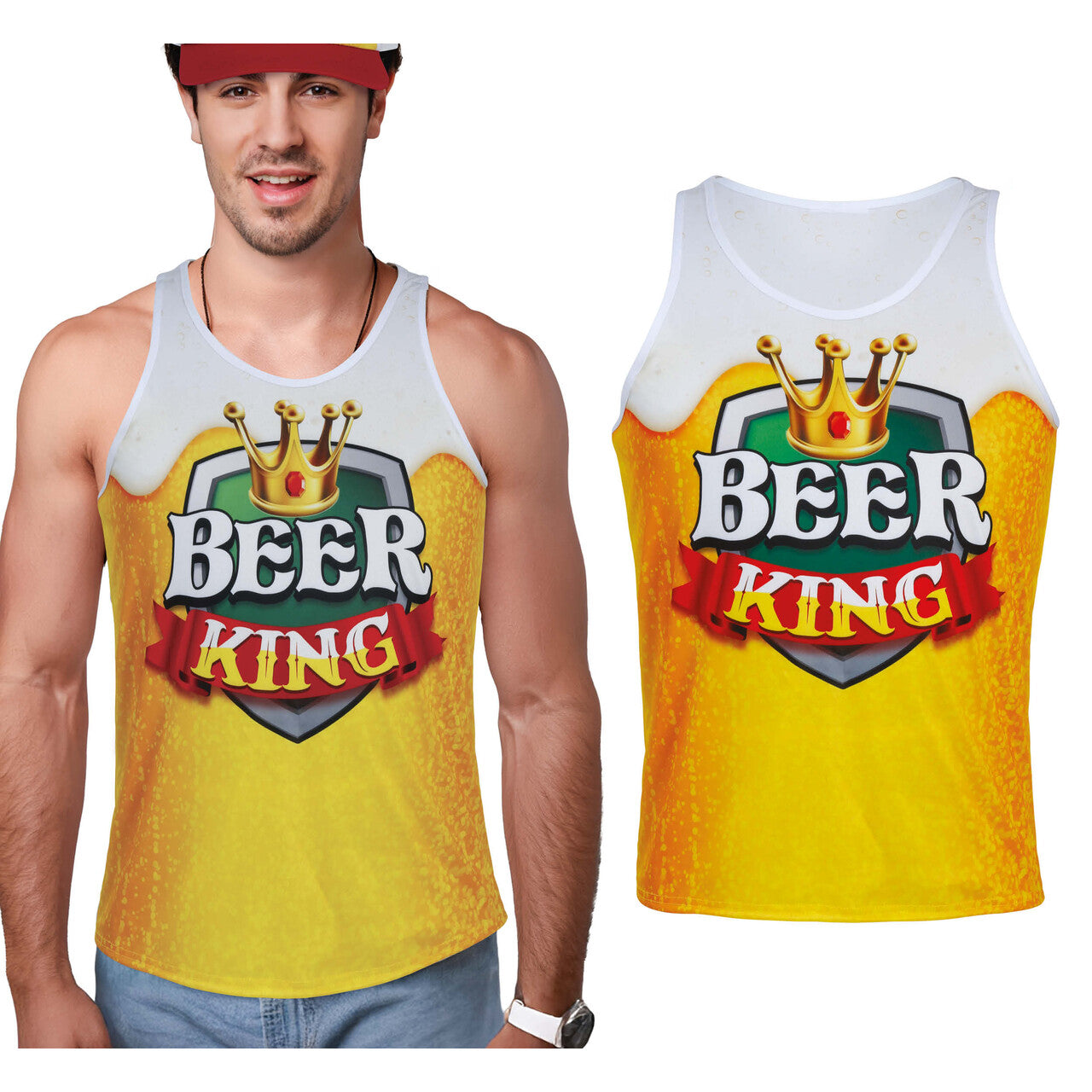 Op deze afbeelding zie je een Kostuums, van het merk Guirca. Bierkoning Top Man
