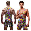 Retro 80er Jumpsuit Herrenkostüm