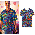 Psychedelische Pilzparty Shirt Herrenkostüm