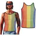 Ronny Rainbow Mesh Top Man