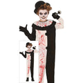 Terrifier Halloween Clown Zwart Wit Jongen Kostuum