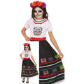 Día De Los Muertos Totenkopf Kleid Mädchen