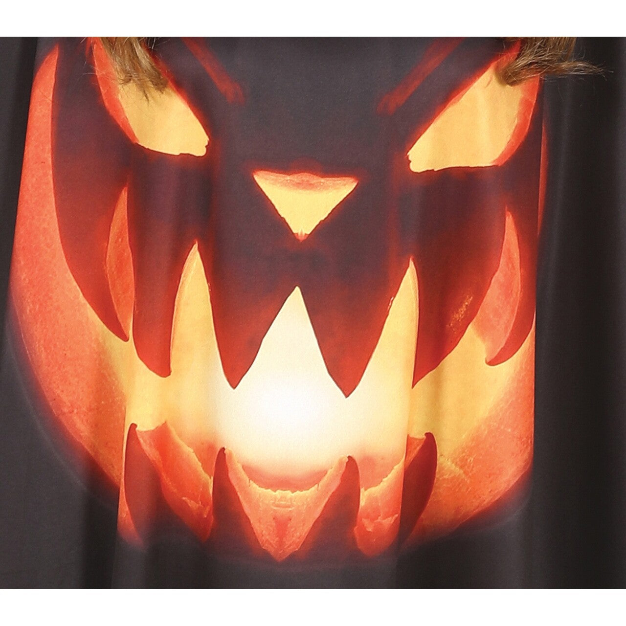 Op deze afbeelding zie je een Kostuums, van het merk Guirca. Gemene Halloween Pompoen Poncho Kostuum