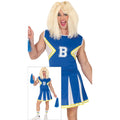 Blauwe Cheerleader Man Jurk