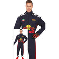 Red Racing F1 Coureur Man Kostuum