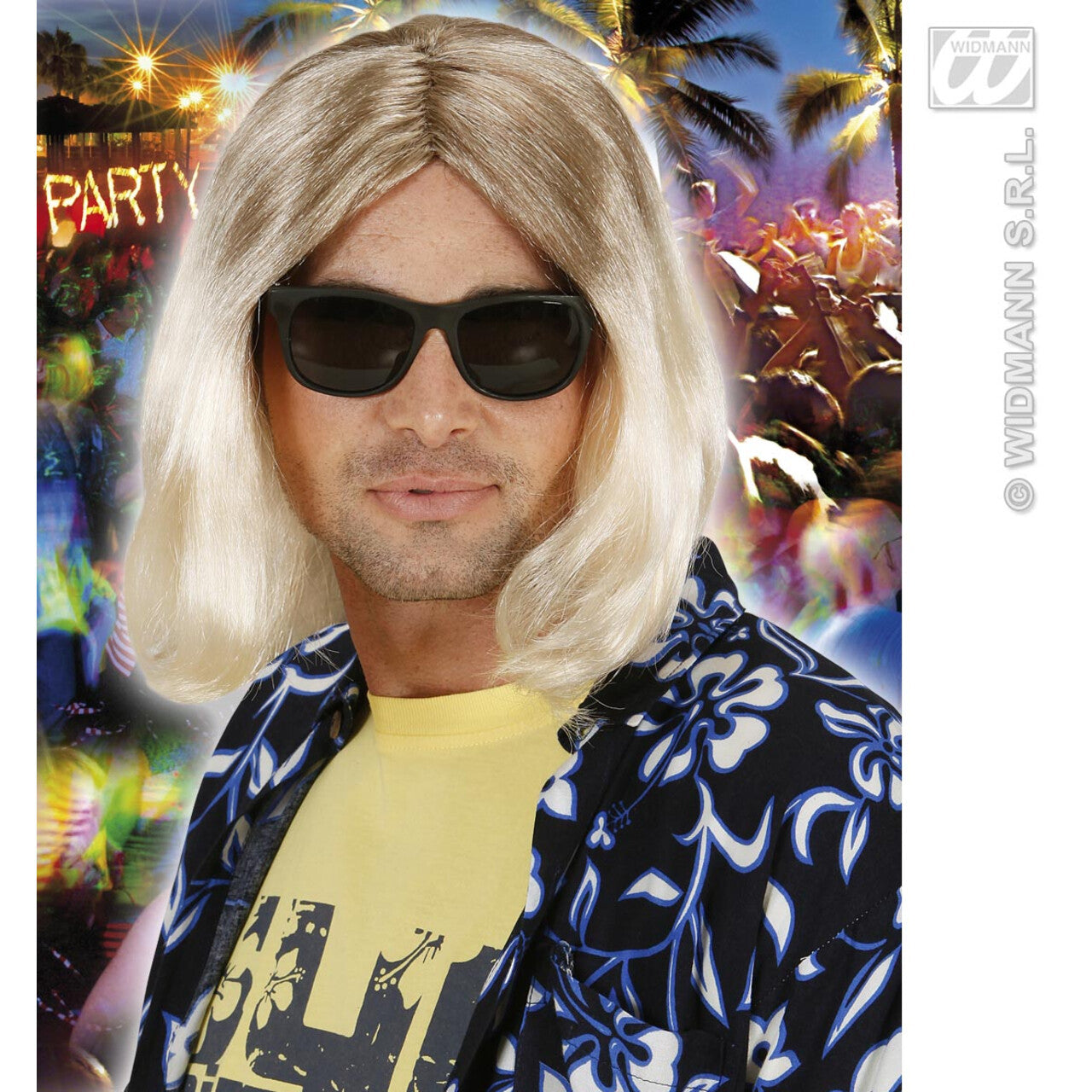 Op deze afbeelding zie je een Accessoires, van het merk Widmann. Pruik Kurt Grunge