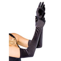 Gants En Satin Très Longs Noirs